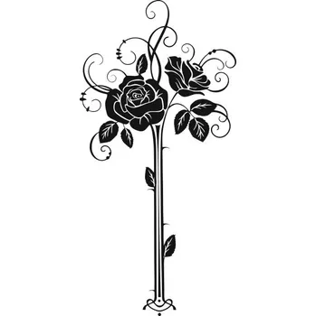 Samolepící dekorace Samolepka na stěnu Drukant růže 140 cm