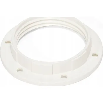 Objímka na žárovku BÍLÝ PLASTOVÝ KROUŽEK PRO OBJÍMKU E27