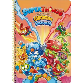 Sešit A4 s mřížkou SuperThings Safta, 80 listů