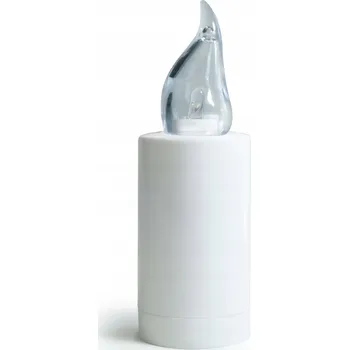 Svíčka LED vklad do hřbitovní svíčky, lampička, svíčka Milo bílá - 1 ks