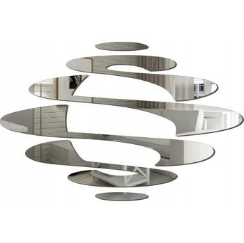 Zrcadlo Zrcadlo Dekorativní Zrcadlo ZÁPAD SLUNCE | 60x39 cm | Zlaté | Na Zeď