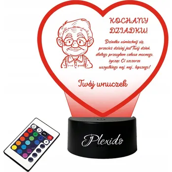 Lampička Plexido vícebarevná Noční lampa