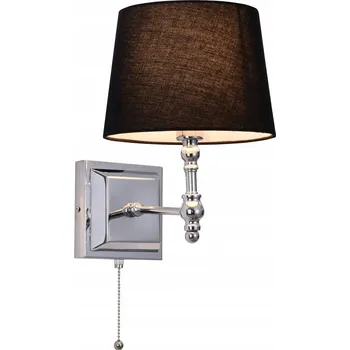 Nástěnné svítidlo Nástěnné svítidlo Italux černé, stříbrné patice E27 40 W