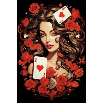 Plakát Plakát Růžový Hazard bez rámu 61 x 90,5 cm