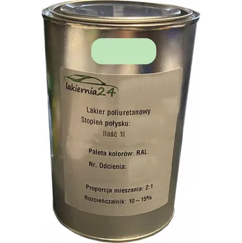 Lak na dřevo Barva Průmyslový polyuretanový lak 1l polomat 2:1 RAL 6019