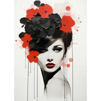 Plakát Plakát Květinová Vášeň bez rámu 13 x 18 cm