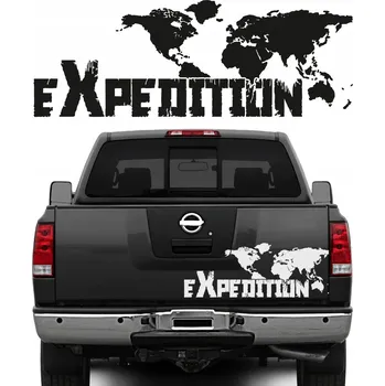 autokoberec 2x SAMOLEPKA OFFROAD Expedition Mapa JEEP 170x60