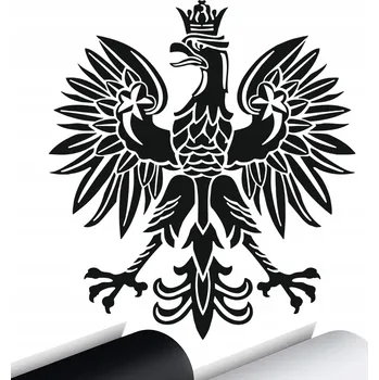 Samolepicí dekorace na vozidlo NÁLEPKA na auto POLSKÝ ZNAK ORLICE 13x14 cm