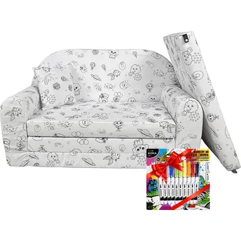 dětské křeslo Dětské křeslo Fortisline OMALOVÁNKA bílé