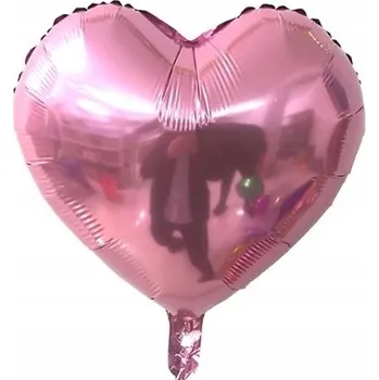 Balónek BALÓNEK Srdce 45 cm Valentýn Rozlučka Se Svobodou Růžový