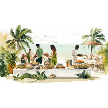 Plakát Plakát Tropická Vůně Prázdnin bez rámu 91,5 x 61 cm