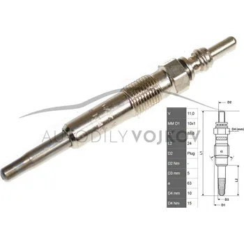 Zapalovací a žhavicí svíčka Žhavící svíčka fast Renault Laguna 1998 - 2001 1.9 dTi - F9Q