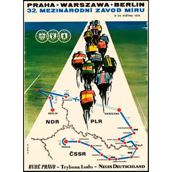 Obraz Plakát sportovní plakát bez rámu A2 Varšava-Praha-Berlín