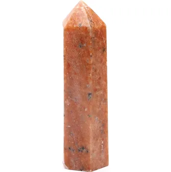 Drahý kámen Magieprirody.cz Obelisk Sluneční kámen špice 108 g - 9,1 cm #D221