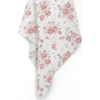 Zavinovačka BAMBUSOVÝ ZAVINOVAČKA 75x100 BABYSTEPS PEONY RŮŽOVÝ