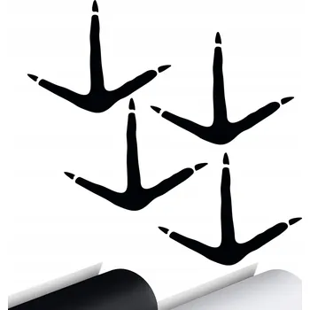 Samolepicí dekorace na vozidlo SAMOLEPKA na auto OTISKY SLEPIČÍCH STOP SLEPICE 14x15 cm