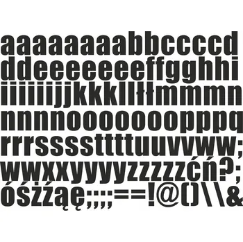 samolepka SAMOLEPICÍ PÍSMENA samolepky arch 2 cm