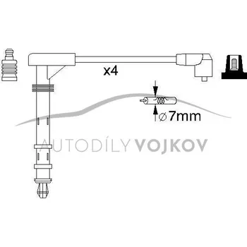 Zapalovací kabel Zapalovací kabely (sada) bosch Fiat Marea 1.6 16V