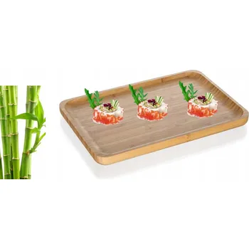 PODNOS PODNOS na sushi občerstvení koláč koblihy z bambusu talíř mísa 28 cm