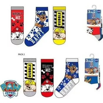 CHLAPECKÉ PONOŽKY PAW PATROL SADA 3KS 23/26