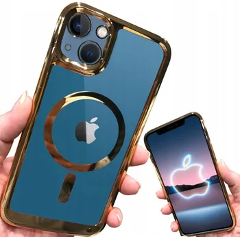 Pouzdro na mobilní telefon Zadní Kryt RCBR pro Apple iPhone 13 MAGSAFE SPACE CASE zlatý