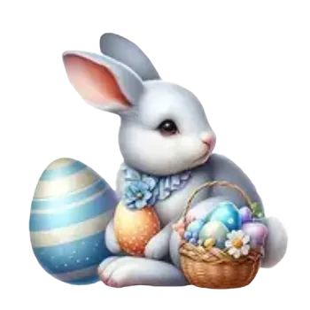 Nažehlovací obrázek - zajda s košíkem (8,8 x 9,0 cm)