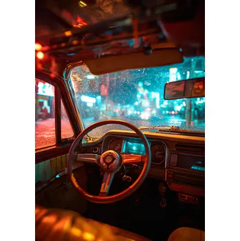 Plakát Plakát Noční řidič bez rámu 21 x 29,7 cm