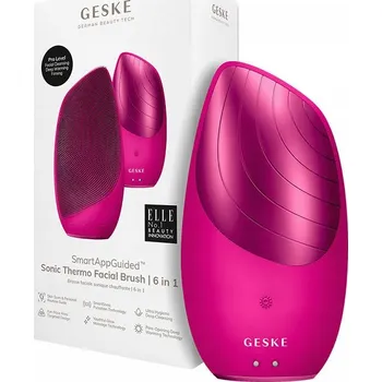 Elektrický zubní kartáček Geske 6v1 sonický termální Kartáček na obličej s vibrační aplikací