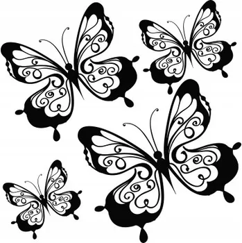 Obraz Nálepky na zeď MOTÝLI 10 ks Arch 100 cm