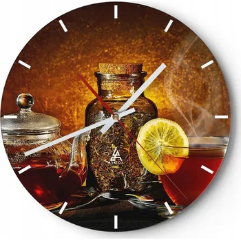 Hodiny Nástěnné hodiny do kuchyně 30x30 Gastronomie Skleněné hodiny do obýváku Tiché