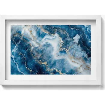 Obraz Obraz na zeď v bílém rámu, dekorace interiéru - Textura kamene, 30x20 cm