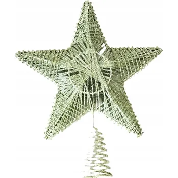Vánoční dekorace Špice na vánoční stromeček Hvězda - kovová