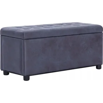 Taburet Lavice s úložným prostorem VidaXL 87,5 x 40 x 36 cm šedá