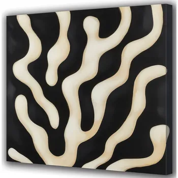 Obraz Obraz na plátně canvas Abstraktní vlny kontrastů 50x50 cm
