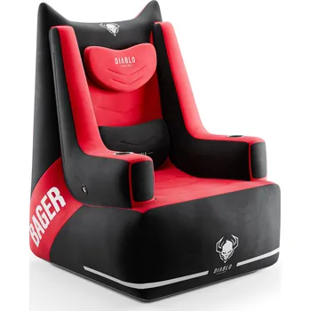 Herní židle Herní křeslo Diablo Chairs X-Bager černo-červené s polštáři
