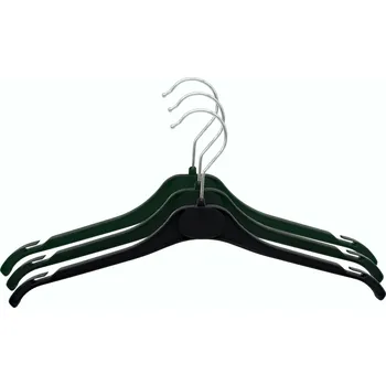 Věšák Šatní ramínko plastový Fabryka Wieszaków Polwo černý