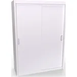 Skříň MIA XL s posuvnými dveřmi Dekor: Bílá, Šířka: 140 cm