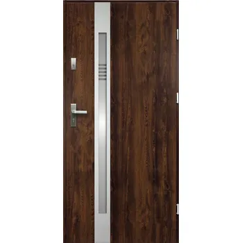 Vchodové dveře Ok Doors 55mm OTEVÍRANÉ VEN 90 cm pravé ořech