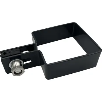 Pletivo Příchytka plotového panelu na sloupek 60x60 - koncová, antracit