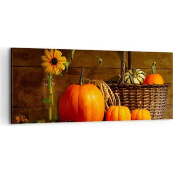 Obraz Obraz na plátně do obýváku ložnice 120x50 dýně foto obrazy na zeď velký