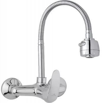 Vodovodní baterie JB Sanitary Dřezová nástěnná flexi baterie 150mm chrom A10 38 90