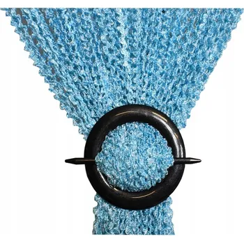 Záclona Záclony makarony kroucené spirály beránek záclona 300x250cm výška tyrkysová bílá