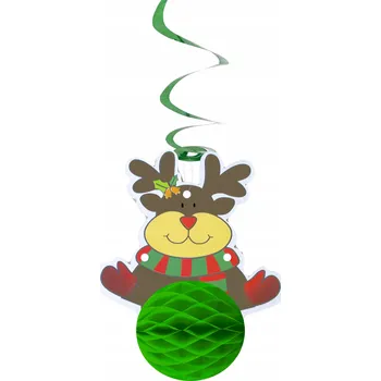 Vánoční dekorace ZÁVĚSNÁ DEKORACE VÍR SOB VÁNOČNÍ CE 19 CM