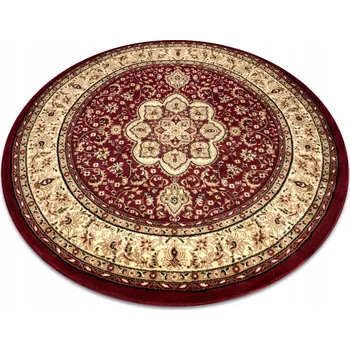 Koberec Koberec ROYAL ADR kruh vzor 1745 bordó KLASICKÝ TURECKÝ 120 cm Kulatý KRUH
