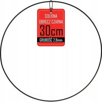 Obraz Kovový kruh ČERNÝ základ věnec dekorace 30 cm