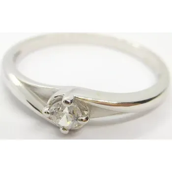 Prsten Klenoty Budín Dámský zásnubní prsten z bílého zlata se zirkonem 585/1,65gr vel. 53 6814175 (Klenoty Budín Dámský zásnubní prsten z bílého zlata se zirkonem 585/1,65gr vel. 53 6814175)