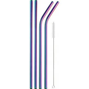 BRČKA OPAKOVANĚ POUŽITELNÁ KOVOVÁ BRČKA DUHOVÉ 5ks