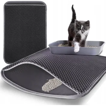 Toaleta pro kočku PODLOŽKA POD ZÁCHODOVÁ ROHOŽKA PRO KOČKY KOČIČÍ TOALETA KOČKA PODLOŽKA 50x40