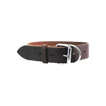 Obojek pro psa Karlie GmbH Obojek kožený Rondo hnědý 62/4cm KAR