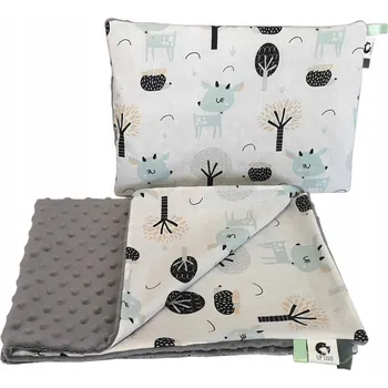 Povlečení LiLo MINKY SADA POVLEČENÍ do kočárku deka 50x75 polštář 25x35 bavlna 2dílná